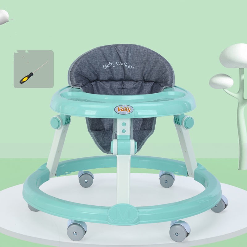 🍼🐸 Frog Baby Walker Anti-O-Leg Multifunctional Anti-Rollover with Music | 6-12 Months | Silent Wheels Option