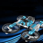 WiFi FPV RC Drone Motorcycle 2 in 1 Foldable Helicopter Camera 0.3MP Altitude Hold RC Quadcopter Motorcycle Drone 2 in 1 Dron G8Central.com