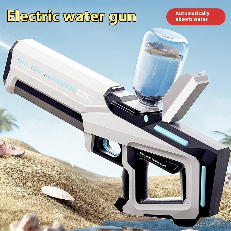 💦⚡ Automatic Water Feeding Pulse Electric Water Gun – High-Power Rechargeable Water Blaster Toy for Outdoor Fun