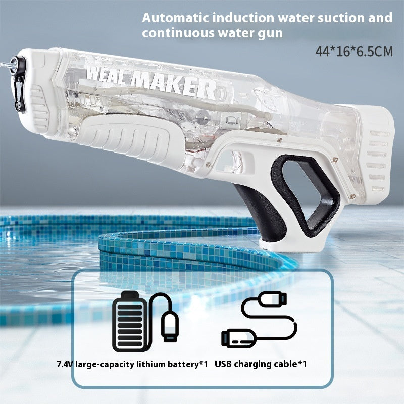 🦖💦 Dinosaur Electric Water Gun – Automatic Water-Absorbing Waterproof Water Blaster Toy for Kids & Outdoor Play