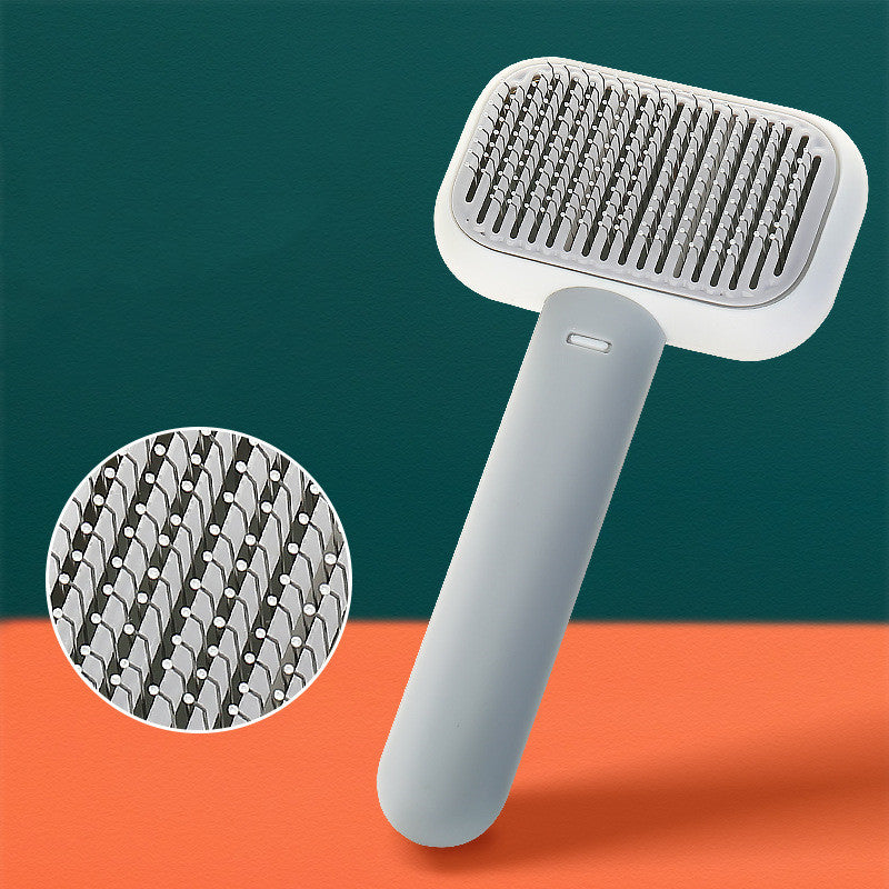 Cat Dog Hair Brush Hair Massage Comb Open-Knot Brush Grooming Cleaning Tool Stainless Steel Comb