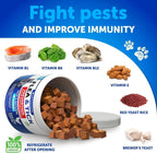 Natural Flea & Tick Chews for Cats – Daily Protection + Skin, Coat & Dental Support | 135 Soft Chews ✨