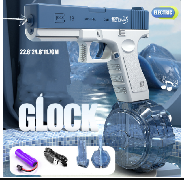 Glock Electric Water Toy Gun Spray Blaster Pistol Airsoft Summer Toys Swimming Pool Game Weapon Pistola For Kids