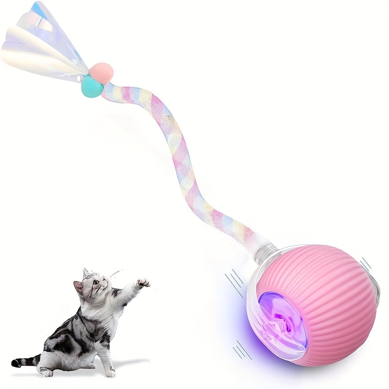 Interactive Cat Toy Ball with Automatic Movement &amp; Obstacle Avoidance