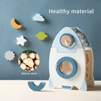 Montessori Educational Rocket Toys Baby Busy Box Calculate Graphic Cognition For Children g8central.com
