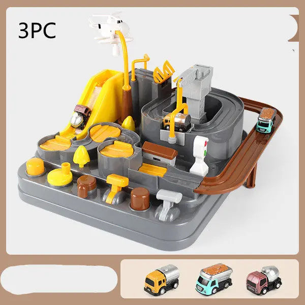 Cars Pass Through Big Adventure Parking Lot Rail Car Toy Car Track Kids Toy G8Central.com