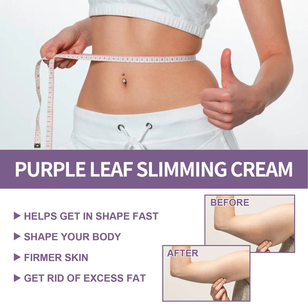💜🔥 EELHOE Purple Leaves Weight Loss Cream – Slimming, Firming & Waist-Tightening Beauty Body Cream
