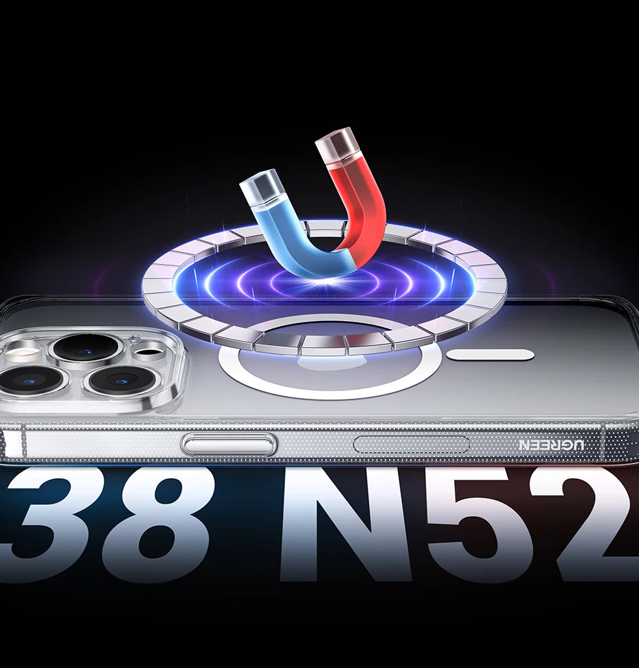 UGREEN Magnetic TPU Case for iPhone 17 / 16 / 15 / 14 / 13 Pro Max