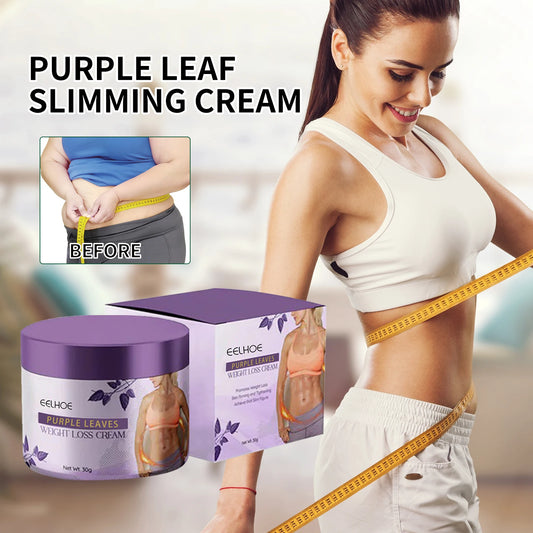 💜🔥 EELHOE Purple Leaves Weight Loss Cream – Slimming, Firming & Waist-Tightening Beauty Body Cream
