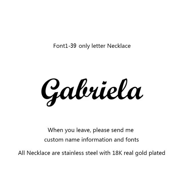 💖✨ Fashion Cursive Name Necklace with Heart 💕 | Exquisite Stainless Steel Letter Pendant Choker 💎 | Personalized Charm Jewelry Christmas Gift 🎄