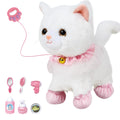 Interactive Walking Cat Toy for Kids – Touch & Voice Control with Remote Leash