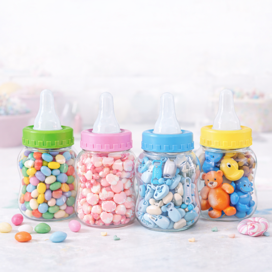 🍼 Cute Baby Bottle Money Jar Piggy Bank – 33.8 fl oz Clear PVC Storage Bottle | Beverage Jar, Party Decoration, Kids Coin Bank
