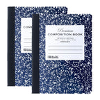 Premium Composition Book with Blank Page | Blue Marble Cover | UNRULED 100 Ct. G8Central