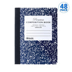 Premium Composition Book with Blank Page | Blue Marble Cover | UNRULED 100 Ct. G8Central