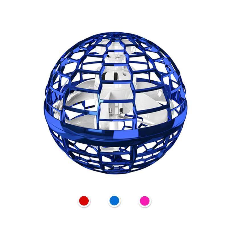 Flying Ball Spinner Toy  Hand Controlled Drone Helicopter 360 Rotating Mini UFO With Light Kids Gifts