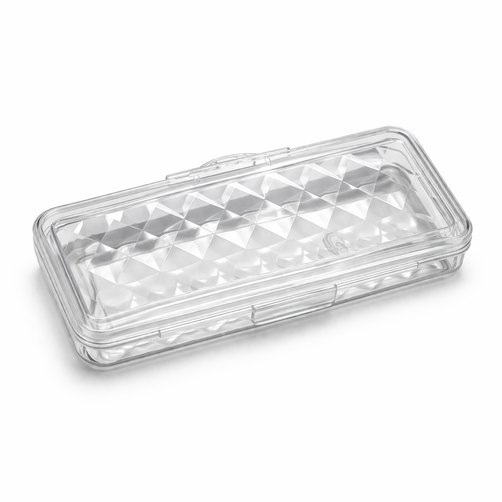Plastic Pencil Case 8" Clear Storage Box – Translucent Organizer for School Supplies, Art Tools, Makeup & Craft Accessories G8Central.com