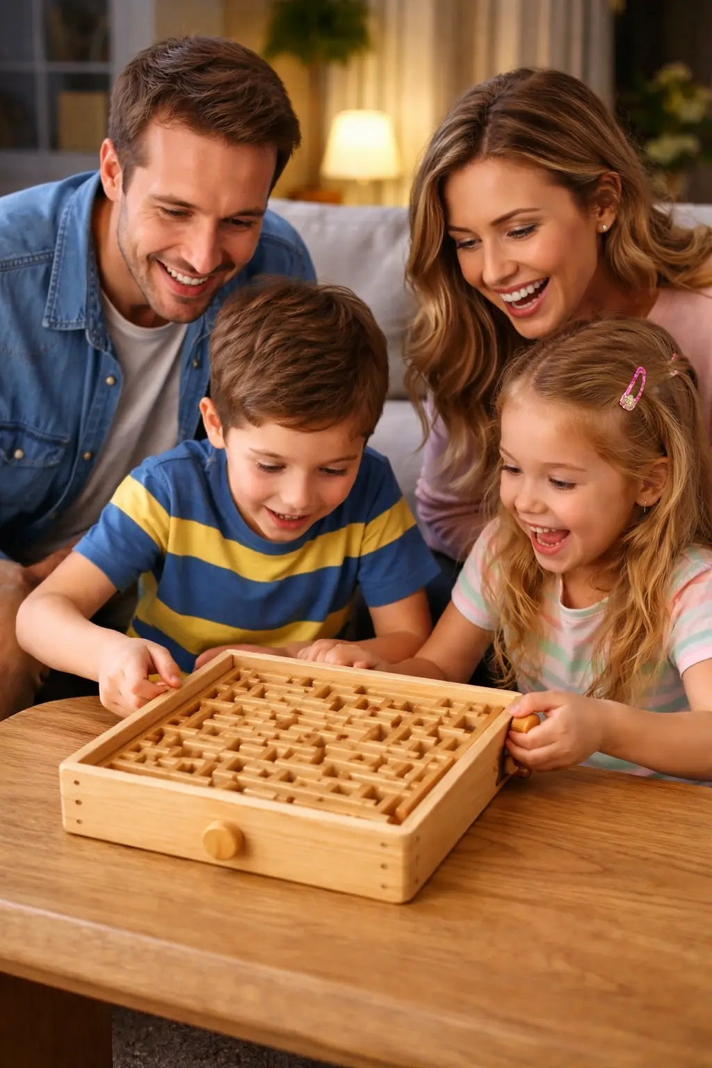 Wooden Labyrinth Maze Game – Classic Balance Puzzle Toy | 12 inches G8Central
