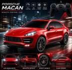 1:24 Porsche Macan Turbo RC Car red remote control SUV