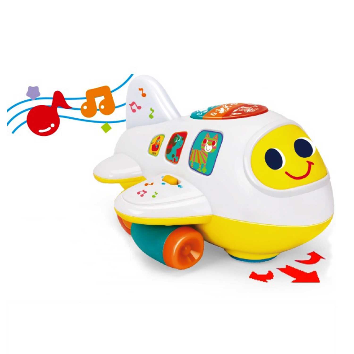 Learning Bump & Go Toys For Toddler With Light & Music | Airplane