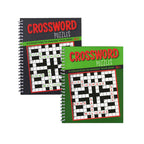 Puzzles Book | VISION ST Spiral Bound CROSSWORD Puzzles Digest Size | 2-Titles G8Central
