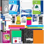 70 Piece Back to School Supplies Kit for Middle & High School Students | Complete Student Supply Bundle with Binder, Notebook, Pencils, Pens & Classroom Essentials