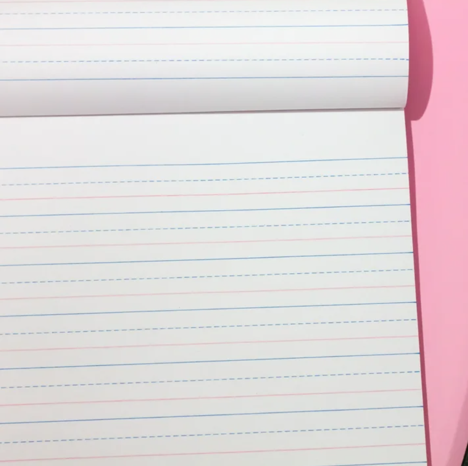 Manuscript Writing Pad Handwriting Workbook  50 Sheets, 10.5" x 8"
