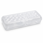 Plastic Pencil Case 8" Clear Storage Box – Translucent Organizer for School Supplies, Art Tools, Makeup & Craft Accessories G8Central.com