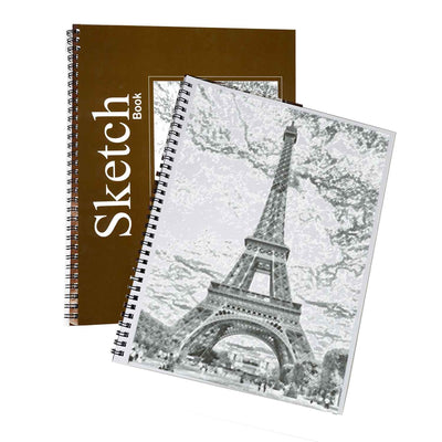 Sketch Book Premium 30 Ct. | SIDE Bound Spiral | 8.5 x 11 Inches G8Central