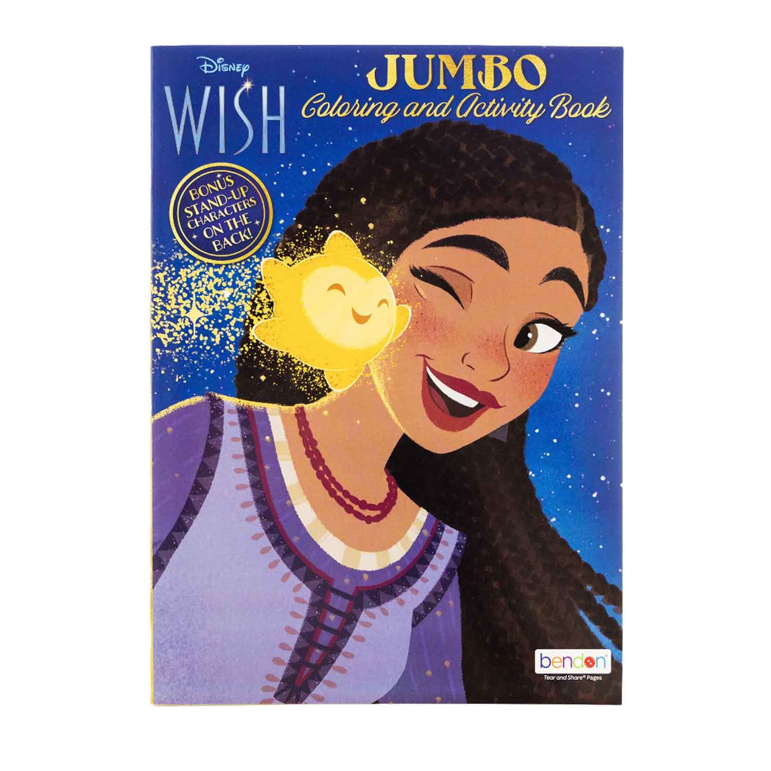 Disney WISH Coloring Book 1 Title, for Learning Activity Drawing, 80 Pages