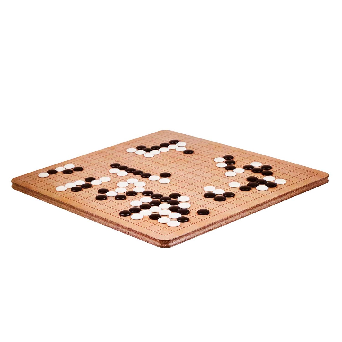 Large Wooden Go Game Board, Made of Beech Veneer 18.4" x 18.4"