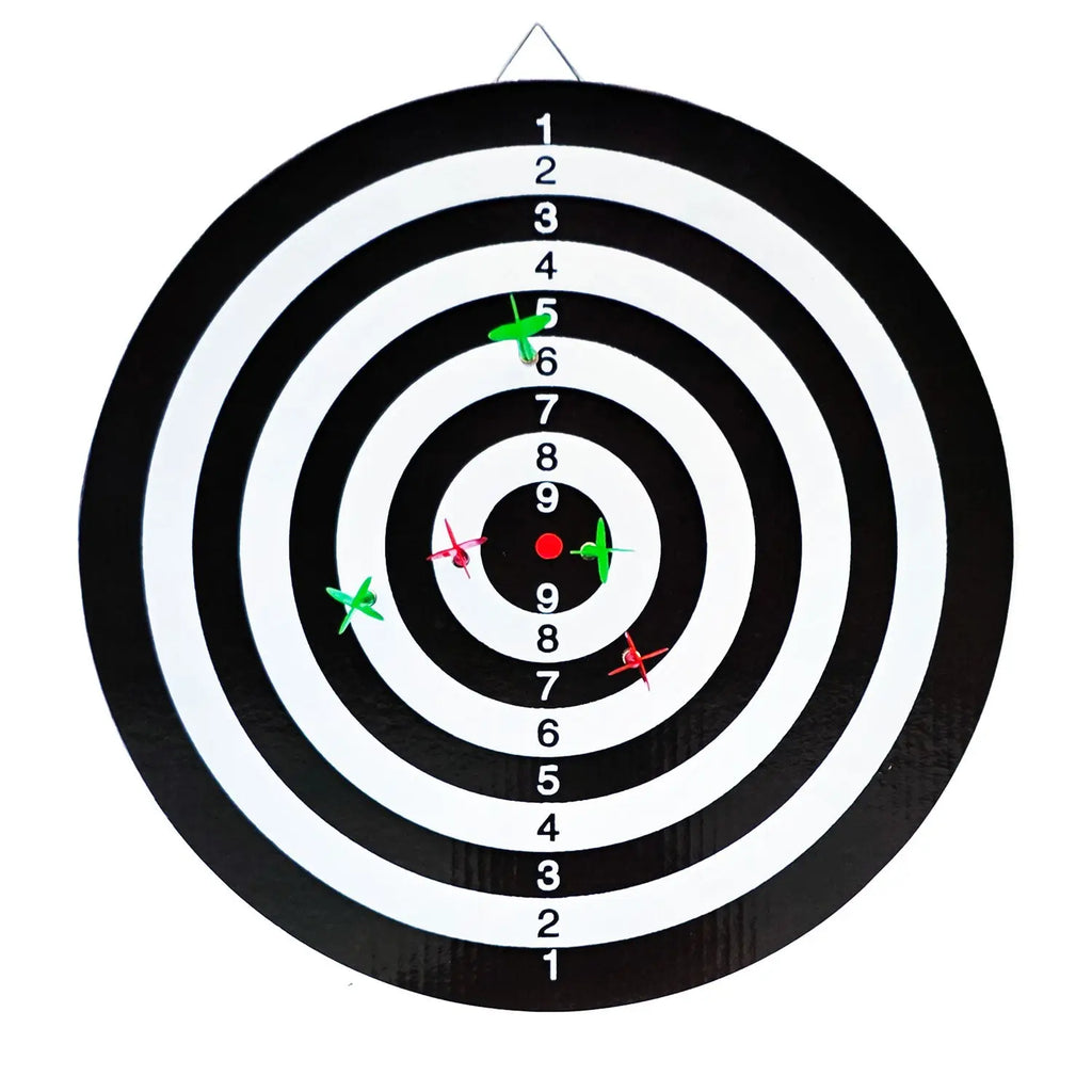 16.25" Dart Set with Double-Sided Board | Includes 6 Steel-Tip Darts 🏆 Fun & Competitive Play G8Central
