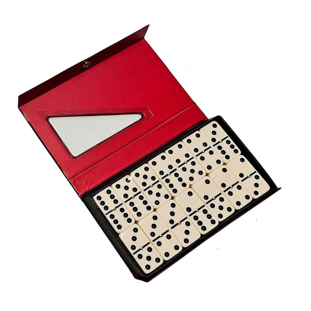 Double 6 Jumbo Dominoes Spinner Set with Vinyl Case | Ivory G8Central
