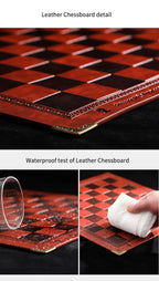 Role Theme Historical Chess Set ♟️ | Hand‑Painted Resin Pieces & Embossed Leather Board 🪄 | 32‑Piece Collector’s Gift Set 🎁 | Premium Strategy Game for Home & Display