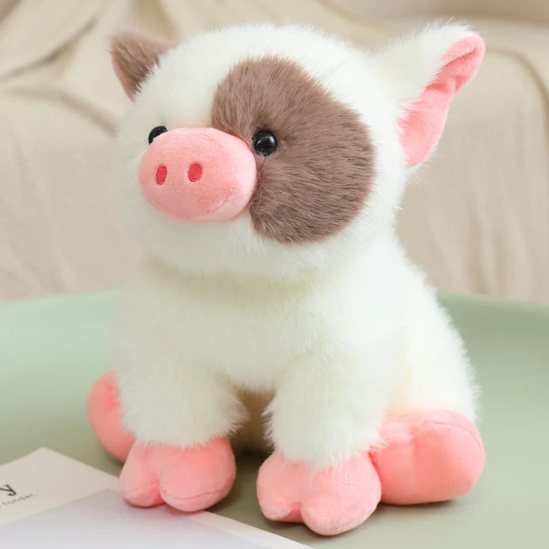 🐷💞 Stuffed Animal Comforting Companion – Ultra Soft Farm Animal Plush Toy | 20cm Sitting Pig (3 Assorted)