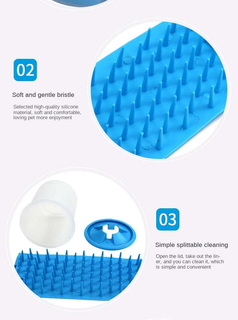 Dog Paw Cleaner Cup, Silicone Pet Feet Washer, Cat Paw Cleaning Tool, Portable