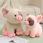 🐷💞 Stuffed Animal Comforting Companion – Ultra Soft Farm Animal Plush Toy | 20cm Sitting Pig (3 Assorted)
