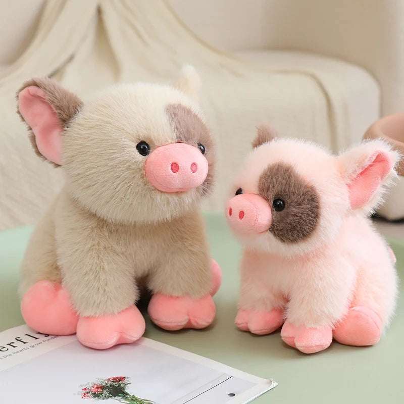 🐷💞 Stuffed Animal Comforting Companion – Ultra Soft Farm Animal Plush Toy | 20cm Sitting Pig (3 Assorted)