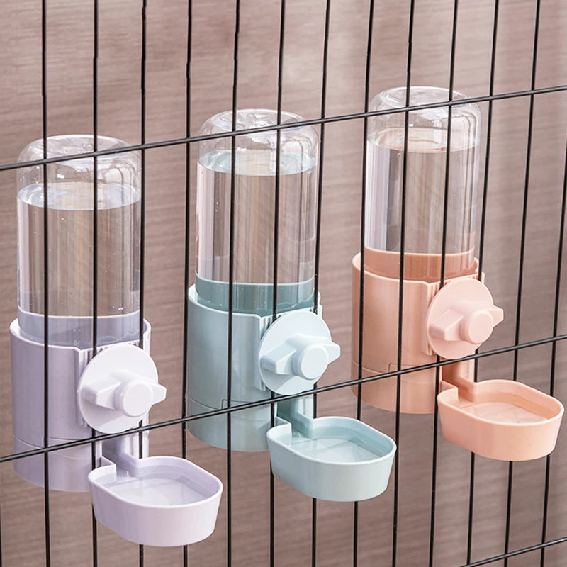 🐾🥣 Automatic Cage Hanging Pet Feeder & Water Dispenser