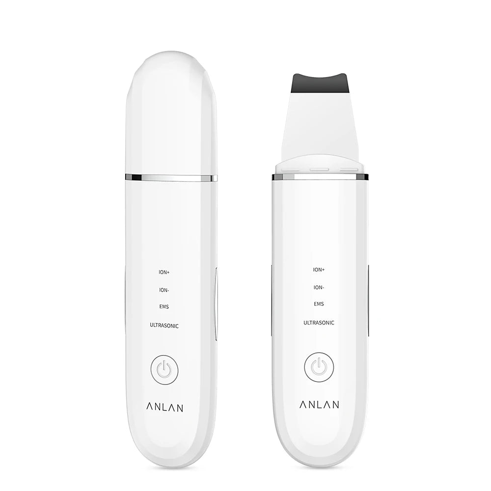 ✨🧖‍♀️ ANLAN Ultrasonic Skin Scrubber 💎 | Deep Cleaning Peeling Shovel Facial Cleaner 🫧 | Ultrasonic Face Lifting & Skin Care Device