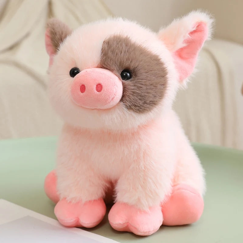 🐷💞 Stuffed Animal Comforting Companion – Ultra Soft Farm Animal Plush Toy | 20cm Sitting Pig (3 Assorted)