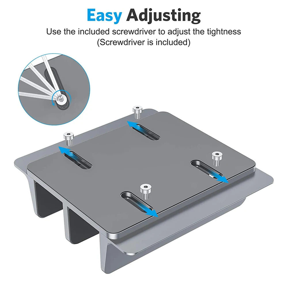 💻📐 Vertical Aluminum Laptop Stand – Adjustable Portable Holder