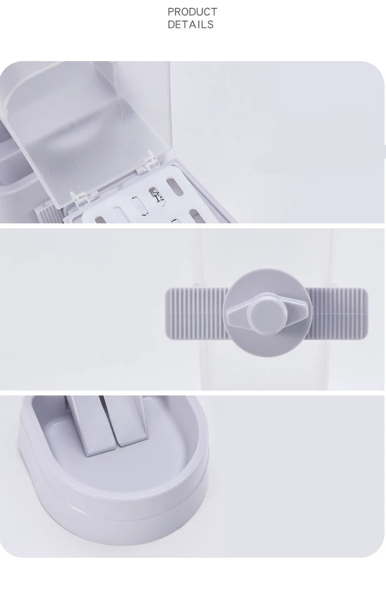 🐾🥣 Automatic Cage Hanging Pet Feeder & Water Dispenser