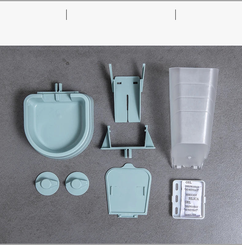 🐾🥣 Automatic Cage Hanging Pet Feeder & Water Dispenser