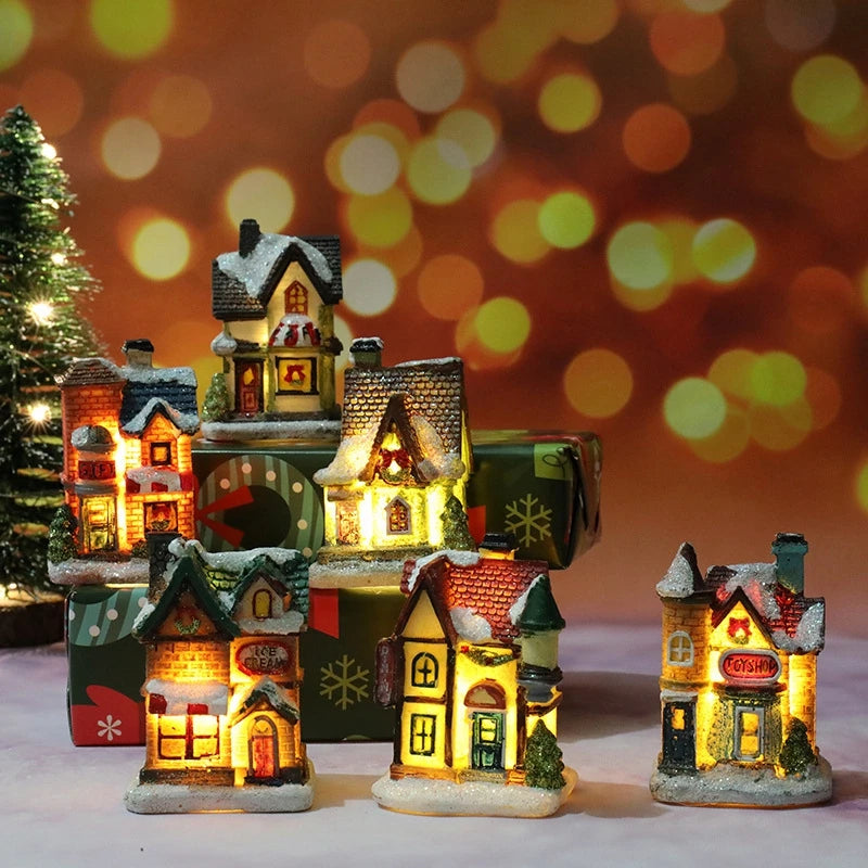 Christmas House Night Light – Cozy Holiday Home Décor