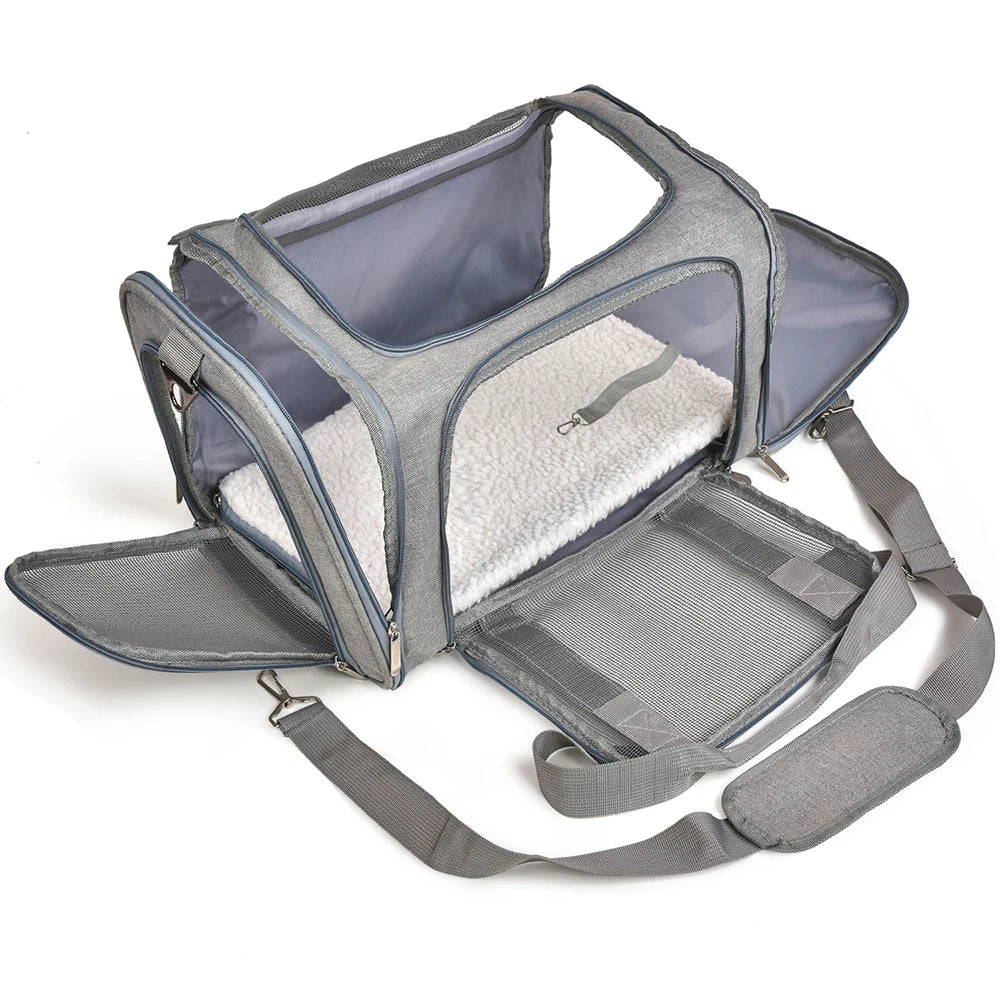 Soft Pet Carrier Backpack – Small Dog & Cat Travel Bag