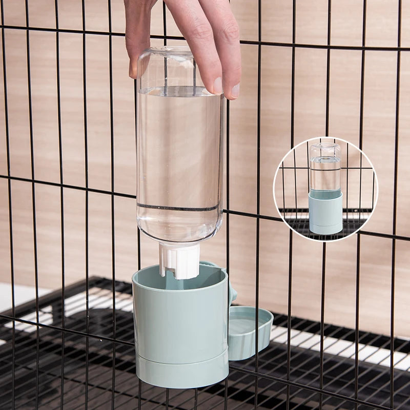 🐾🥣 Automatic Cage Hanging Pet Feeder & Water Dispenser