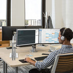💻📐 Vertical Aluminum Laptop Stand – Adjustable Portable Holder