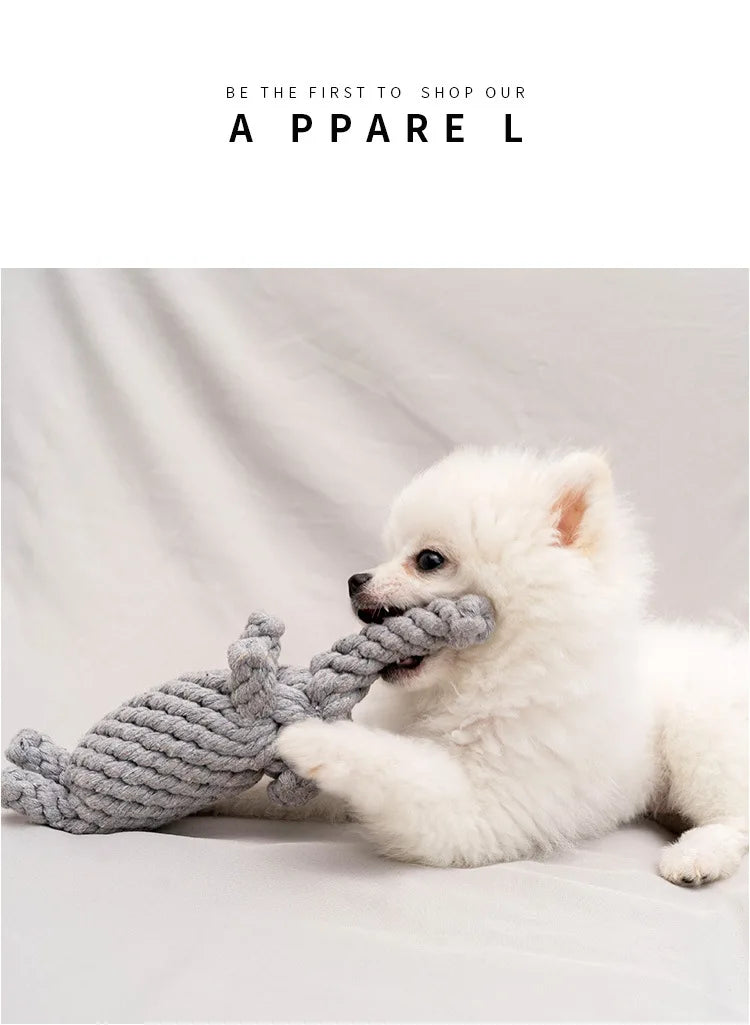 🪢🐶 Bite Resistant Dog Rope Knot Ball – Dental Chew Toy