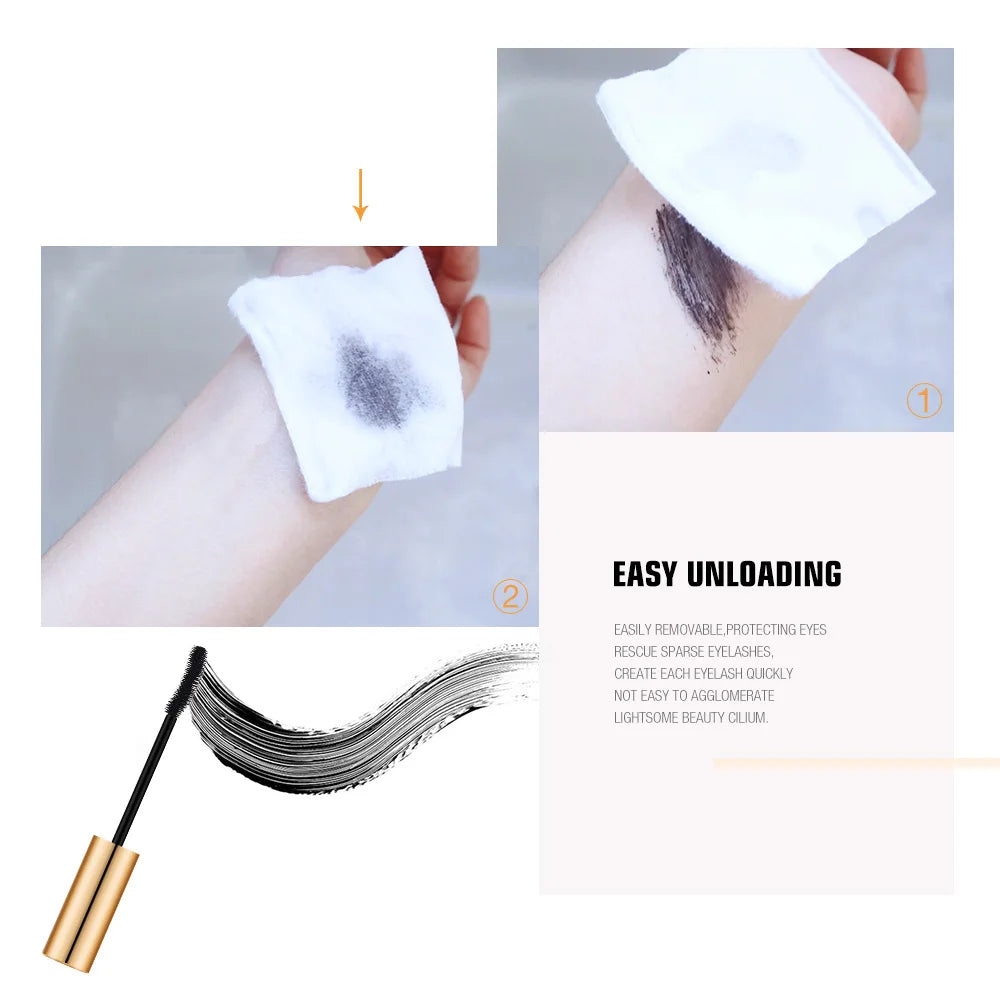👁️✨ O.TWO.O 3D Lengthening Mascara – Black Long Lash Formula 💛 | Long-Wearing Gold Tube Mascara with Precision Brush