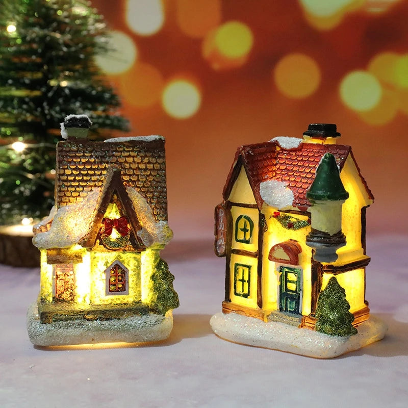 Christmas House Night Light – Cozy Holiday Home Décor